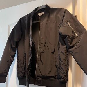 Young Men’s Black Bomber Jacket